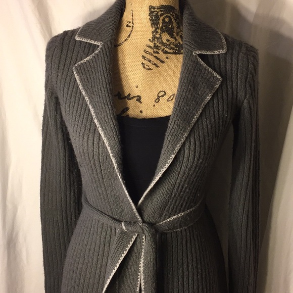 Ann Taylor Long Belted Sweater - Picture 1 of 5